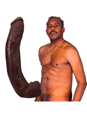 Vac-u-Lock Dredd - Realistic ULTRASKYN Dildo - 13.5 / 34 cm - Chocolate