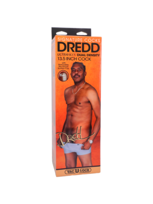 Vac-u-Lock Dredd - Realistic ULTRASKYN Dildo - 13.5 / 34 cm - Chocolate
