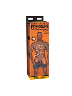 Pressure - Realistic ULTRASKYN Dildo - 10 / 25 cm - Chocolate