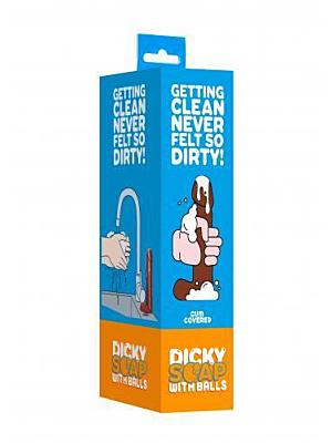 Dicky Soap With Balls - Cum Covered - Brown