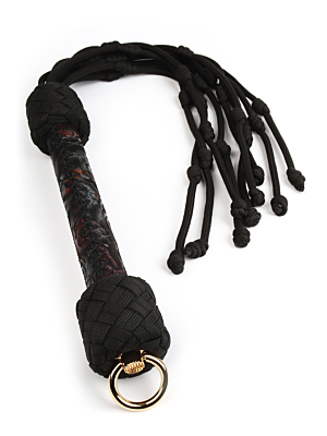 Geisha Floral Jacquard Bloom Bud Flogger - Black