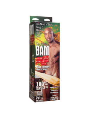 Doc Johnson Realistic Bam Moulded Cock Black XXL
