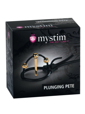 Plunging Pete Corona Strap with Urethral Sound Mystim