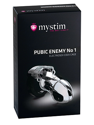 Mystim Pubic Enemy No 1 Cock Cage Silver OS