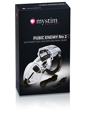 Mystim Pubic Enemy No 2 Transparent Cock Cage
