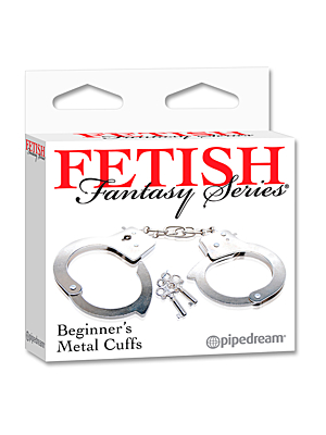 Metal Handcuffs - Pipedream Fetish Fantasy Beginners Metal Cuffs Silver