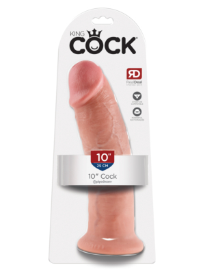 Pipedream King Cock Dildo Flesh 10" - Skin ABS/PVC