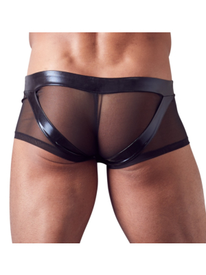 Men's Sheer Boxer Briefs with Cock Ring - Svenjoyment Underwear Black