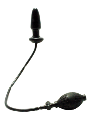 Inflatable Butt Plug - Seven Creations Black 8cm