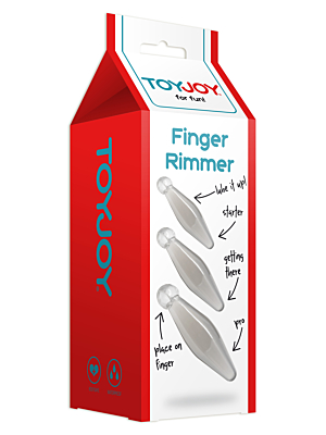 Toy Joy Finger Rimmer 3Pcs. - Transparent TPE/TPR