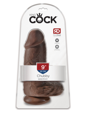 King Cock Chubby 23cm Brown