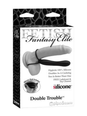 Double Penetration Sling - Pipedream Fetish Fantasy Elite Double Trouble Black