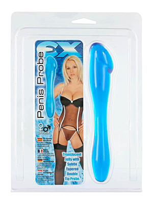 Anal Probe - Seven Creations Penis Probe Light Blue 18cm