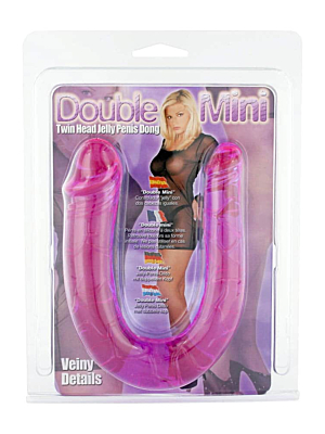 Double-Ended Dildo - Seven Creations Double Mini Dong Twinhead Purple