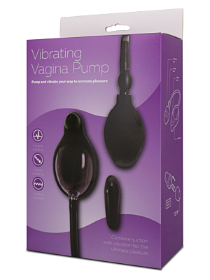 Seven Creations Vibrating Vagina Pump - Black