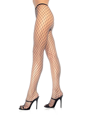 Leg Avenue Diamond Fishnet Pantyhose Black
