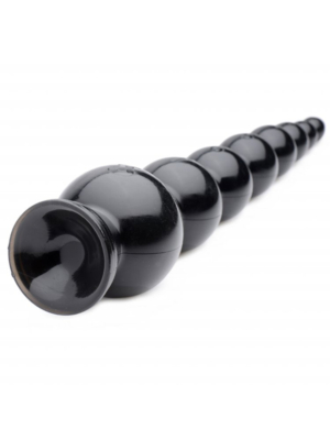 Gradual Bead Anal Snake Dildo 19" - XR Brands Hosed
