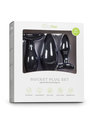 Black Silicone Buttplug Set