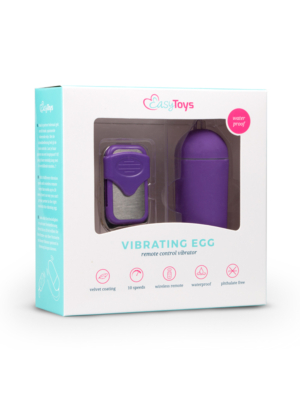 Remote Controllable Vibrating Egg - Purple