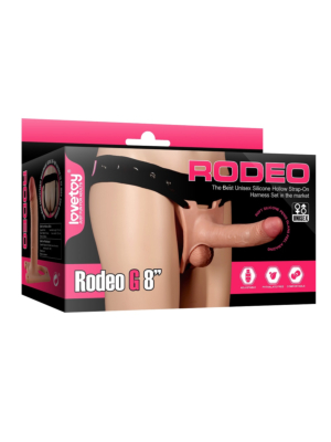 Hollow Strap-On - Lovetoy Rodeo G 8'' Skin