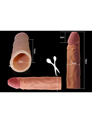 Penis Sleeve - Lovetoy Pleasure X-tender Skin 18.5cm