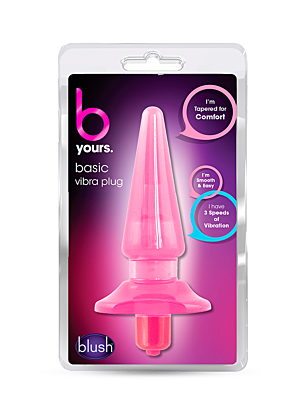 B YOURS BASIC VIBRA PLUG PINK