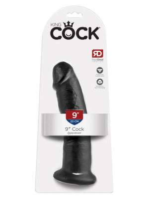 King Cock Realistic 9" Cock Black