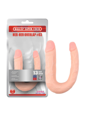 Ballsy Super Cock Her-Her Overlap Double Dildo 33 cm - Chisa