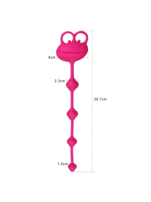 10" Silicone Frog Anal Beads