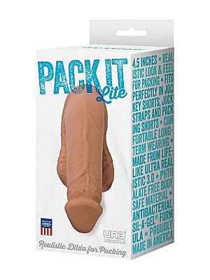 Pack It Lite Realistic UR3 Dildo Brown - DOC JOHNSON