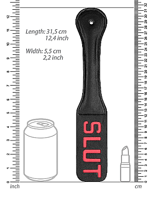 Ouch! Paddle - SLUT - Black