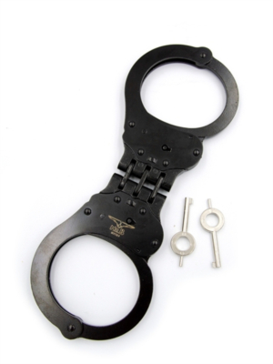 Mister B HandCuffs Hinged Black