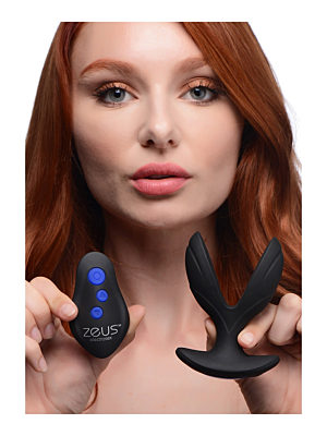 Electro-Spread 64X Vibrating & E-Stim Silicone Butt Plug
