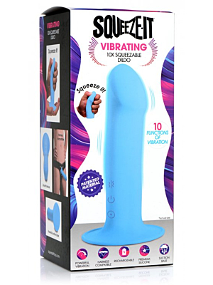 XR Brands 10X Squeezable Vibrating Dildo