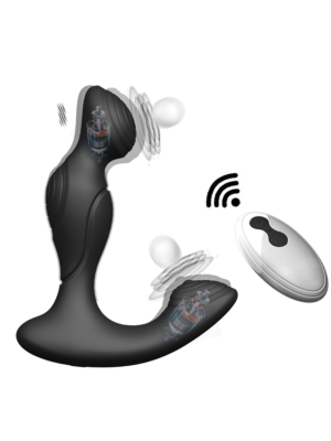 Anal Dual Vibration Prostate Massager Black