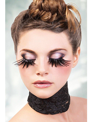 Black Feather Eyelashes