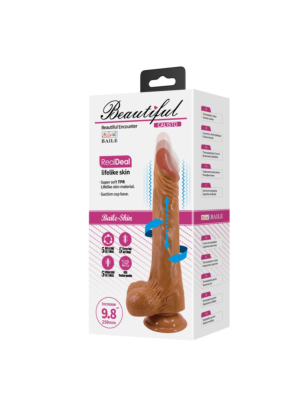 Beautiful Calisto 9,8" Vibrating Rotating Thrusting Dildo Vibrator