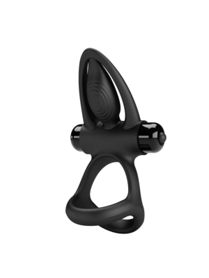 Pretty Love Vibration Cockring Black