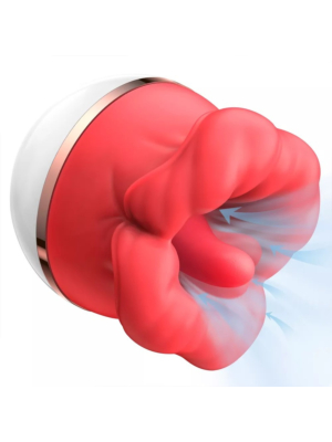 Big Mouth Licking & Sucking Vibrator Red
