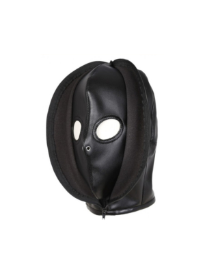 Black Double Layer Mock Balaclava
