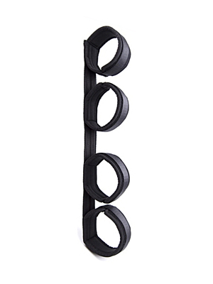 Black Nylon Spreader Bar with Handcuffs