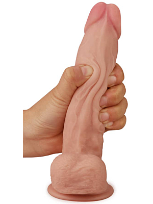 Lovetoy SkinLike Soft Dong with Scrotum 17.8cm Flesh