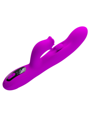 Pretty Love Yalanda Nodding Rabbit Vibrator with LED Display Purple