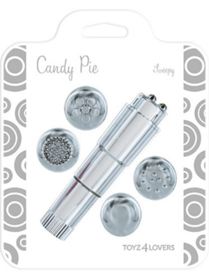 Silver sweepy multi-head clitoral stimulator