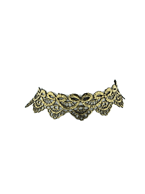 Gold Filigree Patterned Choker