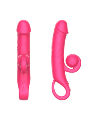 Clit Stimulator & G-spot Rabbit Vibrator Fuchsia