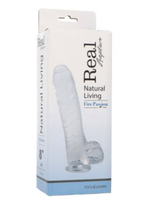 Toyz4Lovers Real Rapture Clear Jelly Dildo - Medium