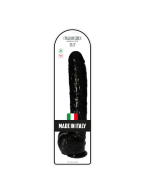 Huge Italian Cock Golia with Balls 42 cm (Black) - Toyz4lovers