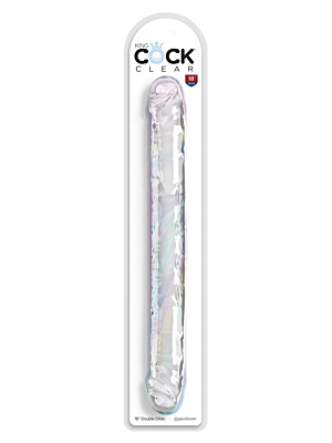 Pipedream King Cock Clear Double Dildo 18 Inch - Transparent