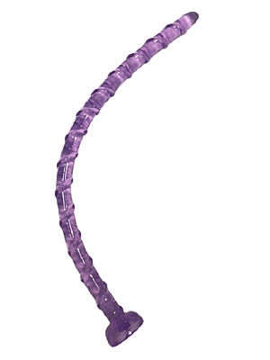 Dildo Anal cu Ventuza Spirala Purple 47 cm